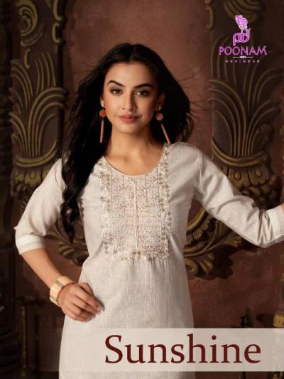 Sunshine By Poonam Designer Summer Special Kurti With Bottom